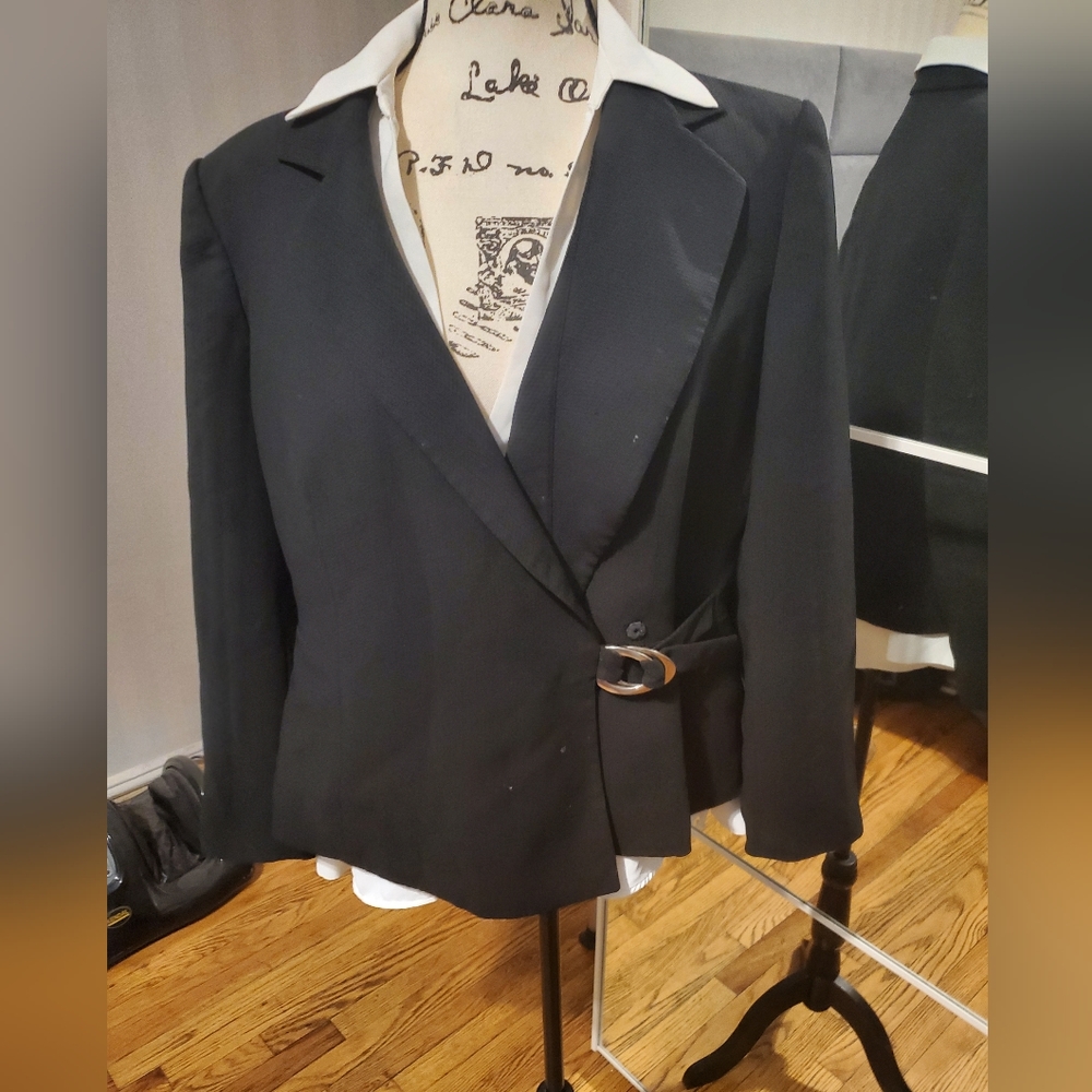 Zara White Collared Hidden Button Down Blouse - image 6